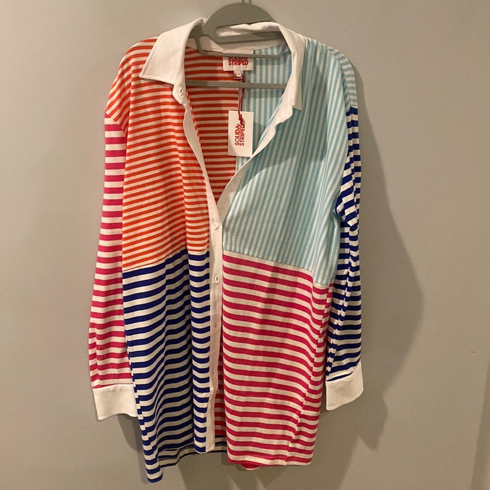 Solid & Striped Summer Shirt - size S, brand new with Tags